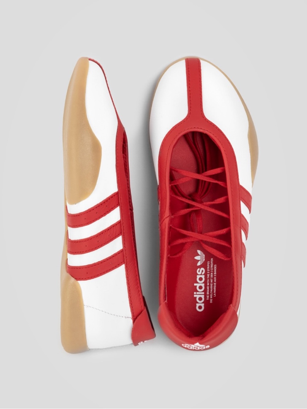 Adidas Orignals Taekwondo Mei Ballet Flat Red Sneakerinas - Picture 4 of 11